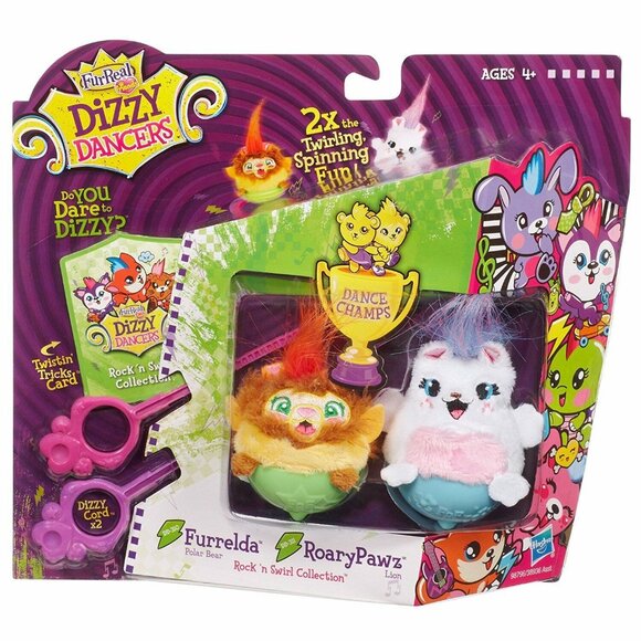 FurReal Dizzy Dancers Furrelda RoaryPawz Rock N Swirl Collection 2 Pack Spin NEW - Picture 1 of 6